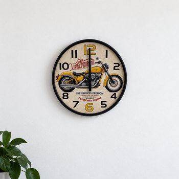  Retro Vintage 40 cm Ahşap Duvar Saati - Thumbnail