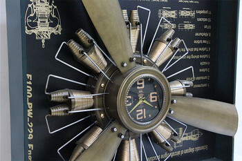 Saat Pano Pervane 95,5cm Gold - Thumbnail