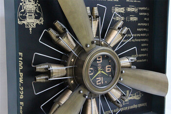 Saat Pano Pervane 95,5cm Gold - Thumbnail