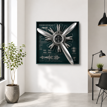 Saat Pano Pervane 95,5cm Silver - Thumbnail