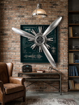 Saat Pano Pervane 95,5cm Silver - Thumbnail