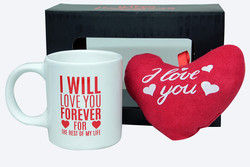 Stres Kupa Peluş Kalp l Love You - Thumbnail