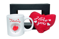  - Stres Kupa Peluş Kalp Valentine's Day