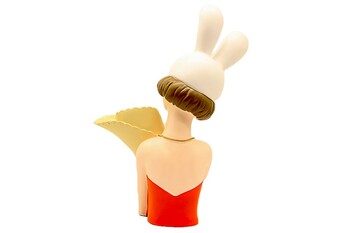 Bunny Bloom Mask Vazo Figürü - Thumbnail