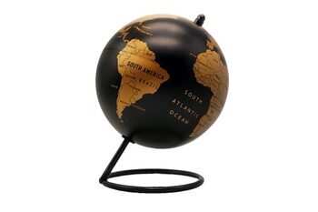 Metal Kaideli Dönen Dünya Küresi - Thumbnail