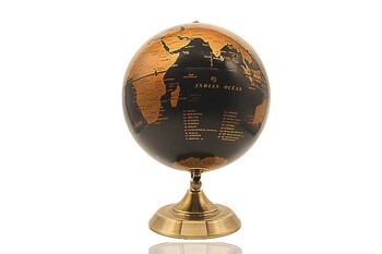  - Yerküre Metal Standlı 20cm Siyah/Gold (1)